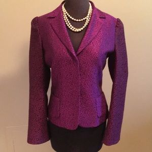 Elie Tahari purple blazer, size 8